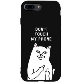 Придбати Чехол-накладка TOTO Matt TPU 2mm Print Case Apple iPhone 7 Plus/8 Plus #58 Cat Dontouch Black, image , характеристики, відгуки