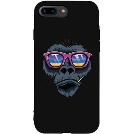 Купить Чехол-накладка TOTO Matt TPU 2mm Print Case Apple iPhone 7 Plus/8 Plus #67 Monkey Glass Black, фото , характеристики, отзывы
