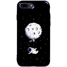 Купить Чехол-накладка TOTO Pure TPU 2mm Print Case Apple iPhone 7 Plus/8 Plus #47 Space Moon Black, фото , характеристики, отзывы