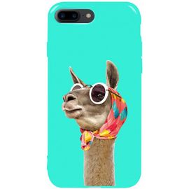 Придбати Чехол-накладка TOTO Pure TPU 2mm Print Case Apple iPhone 7 Plus/8 Plus #8 Lama Glasses Mint, image , характеристики, відгуки