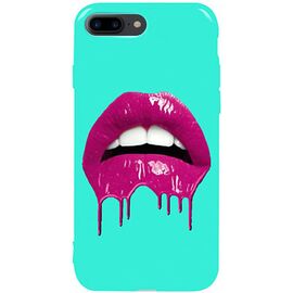 Придбати Чехол-накладка TOTO Pure TPU 2mm Print Case Apple iPhone 7 Plus/8 Plus #32 Lips Mint, image , характеристики, відгуки