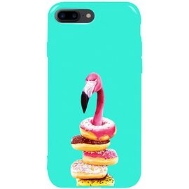 Купить Чехол-накладка TOTO Pure TPU 2mm Print Case Apple iPhone 7 Plus/8 Plus #35 Flamingo Donats Mint, фото , характеристики, отзывы