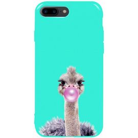 Придбати Чехол-накладка TOTO Pure TPU 2mm Print Case Apple iPhone 7 Plus/8 Plus #38 Ostrich Gum Mint, image , характеристики, відгуки