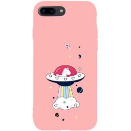 Придбати Чехол-накладка TOTO Matt TPU 2mm Print Case Apple iPhone 7 Plus/8 Plus #17 Ufo Pink, image , характеристики, відгуки