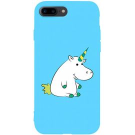 Придбати Чехол-накладка TOTO Matt TPU 2mm Print Case Apple iPhone 7 Plus/8 Plus #1 Unicorn Circle Sky Blue, image , характеристики, відгуки