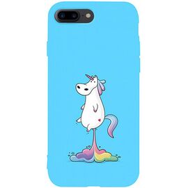 Придбати Чехол-накладка TOTO Matt TPU 2mm Print Case Apple iPhone 7 Plus/8 Plus #30 Unicorn Puk Sky Blue, image , характеристики, відгуки