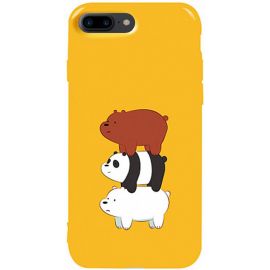 Купить Чехол-накладка TOTO Pure TPU 2mm Print Case Apple iPhone 7 Plus/8 Plus #13 Bears Yellow, фото , характеристики, отзывы