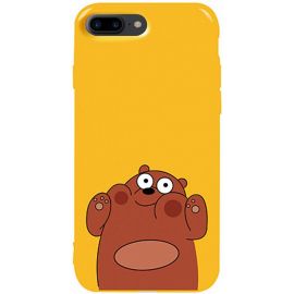 Придбати Чехол-накладка TOTO Pure TPU 2mm Print Case Apple iPhone 7 Plus/8 Plus #56 Bear Ups Yellow, image , характеристики, відгуки