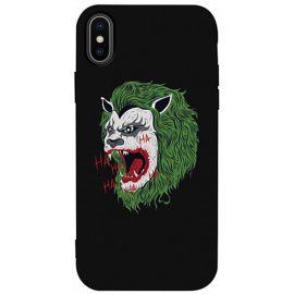 Купить Чехол-накладка TOTO Matt TPU 2mm Print Case Apple iPhone X/XS #12 Green Lion Black, фото , характеристики, отзывы