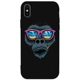 Купить Чехол-накладка TOTO Matt TPU 2mm Print Case Apple iPhone X/XS #67 Monkey Glass Black, фото , характеристики, отзывы