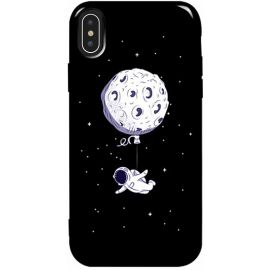 Купить Чехол-накладка TOTO Pure TPU 2mm Print Case Apple iPhone X/XS #47 Space Moon Black, фото , характеристики, отзывы