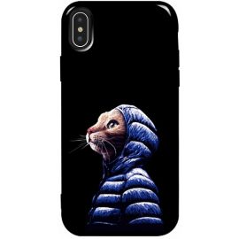 Купить Чехол-накладка TOTO Pure TPU 2mm Print Case Apple iPhone X/XS #76 Catcoat Black, фото , характеристики, отзывы