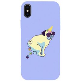 Придбати Чехол-накладка TOTO Matt TPU 2mm Print Case Apple iPhone X/XS #77 Kakedog Light Purple, image , характеристики, відгуки