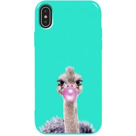 Купить Чехол-накладка TOTO Pure TPU 2mm Print Case Apple iPhone X/XS #38 Ostrich Gum Mint, фото , характеристики, отзывы