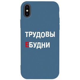 Купить Чехол-накладка TOTO Matt TPU 2mm Print Case Apple iPhone X/XS #78 Budni Navy Blue, фото , характеристики, отзывы