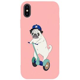 Придбати Чехол-накладка TOTO Matt TPU 2mm Print Case Apple iPhone X/XS #2 Dog Skate Pink, image , характеристики, відгуки