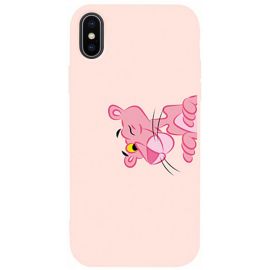 Купить Чехол-накладка TOTO Matt TPU 2mm Print Case Apple iPhone X/XS #54 Pink Pantera Sand pink, фото , характеристики, отзывы