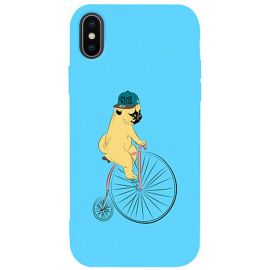 Купить Чехол-накладка TOTO Matt TPU 2mm Print Case Apple iPhone X/XS #10 Dog Ride Sky Blue, фото , характеристики, отзывы
