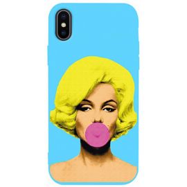 Купить Чехол-накладка TOTO Matt TPU 2mm Print Case Apple iPhone X/XS #44 Monro Sky Blue, фото , характеристики, отзывы