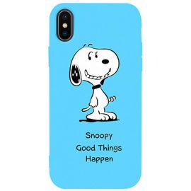 Купить Чехол-накладка TOTO Matt TPU 2mm Print Case Apple iPhone X/XS #64 Snoopy Sky Blue, фото , характеристики, отзывы