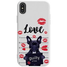 Купить Чехол-накладка TOTO Pure TPU 2mm Print Case Apple iPhone X/XS #39 Dog Kiss White, фото , характеристики, отзывы