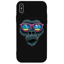 Купить Чехол-накладка TOTO Matt TPU 2mm Print Case Apple iPhone XS Max #67 Monkey Glass Black, фото , характеристики, отзывы