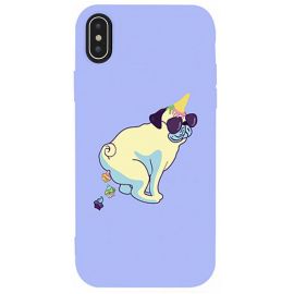 Купить Чехол-накладка TOTO Matt TPU 2mm Print Case Apple iPhone XS Max #77 Kakedog Light Purple, фото , характеристики, отзывы