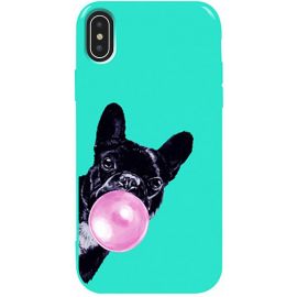 Купить Чехол-накладка TOTO Pure TPU 2mm Print Case Apple iPhone XS Max #75 Bubbledog Mint, фото , характеристики, отзывы