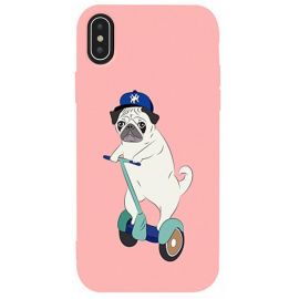 Купить Чехол-накладка TOTO Matt TPU 2mm Print Case Apple iPhone XS Max #2 Dog Skate Pink, фото , характеристики, отзывы