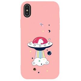 Купить Чехол-накладка TOTO Matt TPU 2mm Print Case Apple iPhone XS Max #17 Ufo Pink, фото , характеристики, отзывы