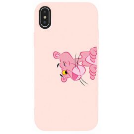 Придбати Чехол-накладка TOTO Matt TPU 2mm Print Case Apple iPhone XS Max #54 Pink Pantera Sand pink, image , характеристики, відгуки
