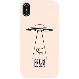 Купить Чехол-накладка TOTO Pure TPU 2mm Print Case Apple iPhone XS Max #70 Get Loser Sand pink, фото , характеристики, отзывы