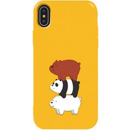 Придбати Чехол-накладка TOTO Pure TPU 2mm Print Case Apple iPhone XS Max #13 Bears Yellow, image , характеристики, відгуки