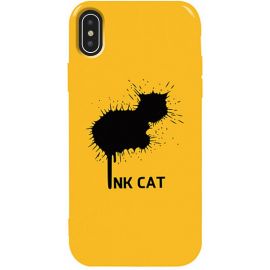 Купить Чехол-накладка TOTO Pure TPU 2mm Print Case Apple iPhone XS Max #48 Inkcat Yellow, фото , характеристики, отзывы