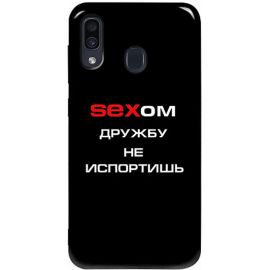 Купить Чехол-накладка TOTO Pure TPU 2mm Print Case Samsung Galaxy A20/A30 #22 Sex Black, фото , характеристики, отзывы