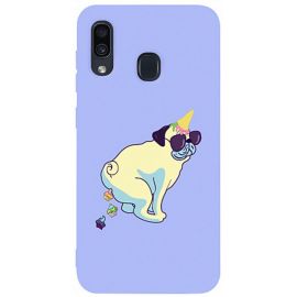 Купить Чехол-накладка TOTO Matt TPU 2mm Print Case Samsung Galaxy A20/A30 #77 Kakedog Light Purple, фото , характеристики, отзывы