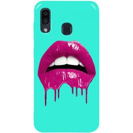 Купить Чехол-накладка TOTO Pure TPU 2mm Print Case Samsung Galaxy A20/A30 #32 Lips Mint, фото , характеристики, отзывы