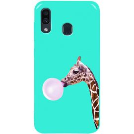 Купить Чехол-накладка TOTO Pure TPU 2mm Print Case Samsung Galaxy A20/A30 #37 Giraff Gum Mint, фото , характеристики, отзывы