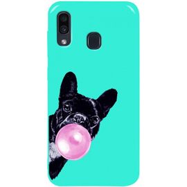 Купить Чехол-накладка TOTO Pure TPU 2mm Print Case Samsung Galaxy A20/A30 #75 Bubbledog Mint, фото , характеристики, отзывы