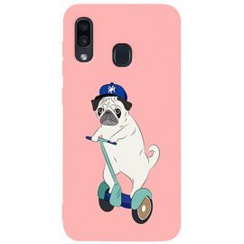 Купить Чехол-накладка TOTO Matt TPU 2mm Print Case Samsung Galaxy A20/A30 #2 Dog Skate Pink, фото , характеристики, отзывы