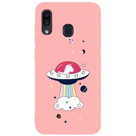 Купить Чехол-накладка TOTO Matt TPU 2mm Print Case Samsung Galaxy A20/A30 #17 Ufo Pink, фото , характеристики, отзывы