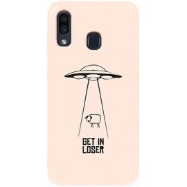 Купить Чехол-накладка TOTO Pure TPU 2mm Print Case Samsung Galaxy A20/A30 #70 Get Loser Sand pink, фото , характеристики, отзывы