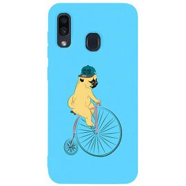 Купить Чехол-накладка TOTO Matt TPU 2mm Print Case Samsung Galaxy A20/A30 #10 Dog Ride Sky Blue, фото , характеристики, отзывы