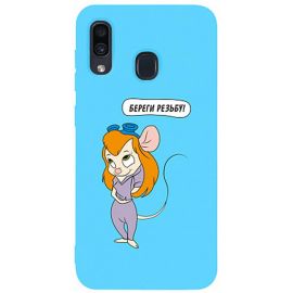 Придбати Чехол-накладка TOTO Matt TPU 2mm Print Case Samsung Galaxy A20/A30 #72 Rezba Sky Blue, image , характеристики, відгуки