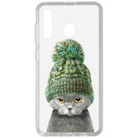 Купить Чехол-накладка TOTO Acrylic+TPU Print Case Samsung Galaxy A20/A30 #7 Cat In Hat Transparent, фото , характеристики, отзывы