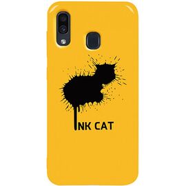 Купить Чехол-накладка TOTO Pure TPU 2mm Print Case Samsung Galaxy A20/A30 #48 Inkcat Yellow, фото , характеристики, отзывы