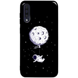 Купить Чехол-накладка TOTO Pure TPU 2mm Print Case Samsung Galaxy A30s/A50/A50s #47 Space Moon Black, фото , характеристики, отзывы