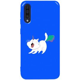 Купить Чехол-накладка TOTO Pure TPU 2mm Print Case Samsung Galaxy A30s/A50/A50s #6 Cat Puk Blue, фото , характеристики, отзывы
