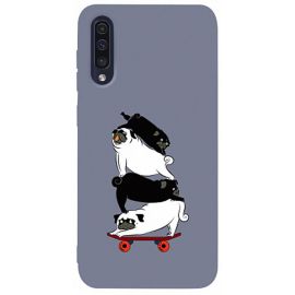 Купить Чехол-накладка TOTO Matt TPU 2mm Print Case Samsung Galaxy A30s/A50/A50s #51 Mops Skate Lavander Grey, фото , характеристики, отзывы