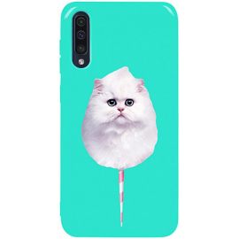 Купить Чехол-накладка TOTO Pure TPU 2mm Print Case Samsung Galaxy A30s/A50/A50s #9 Cat Candy Mint, фото , характеристики, отзывы